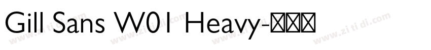 Gill Sans W01 Heavy字体转换